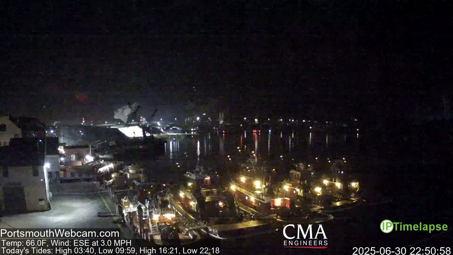 Old Harbor Tugboats & Shipping Live Cam -  Portsmouth, New Hampshire, USA