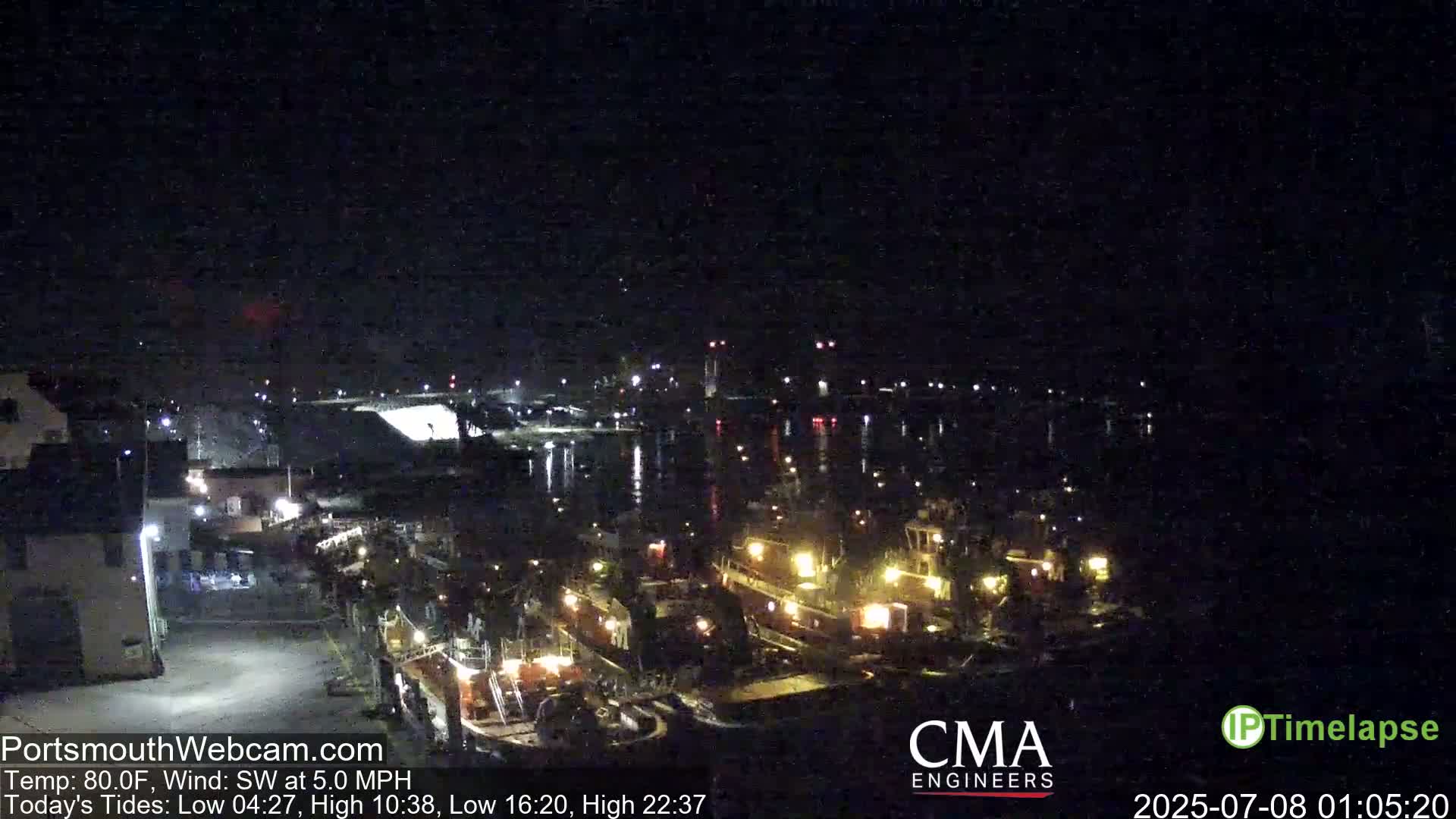 Old Harbor Tugboats & Shipping Live Cam -  Portsmouth, New Hampshire, USA