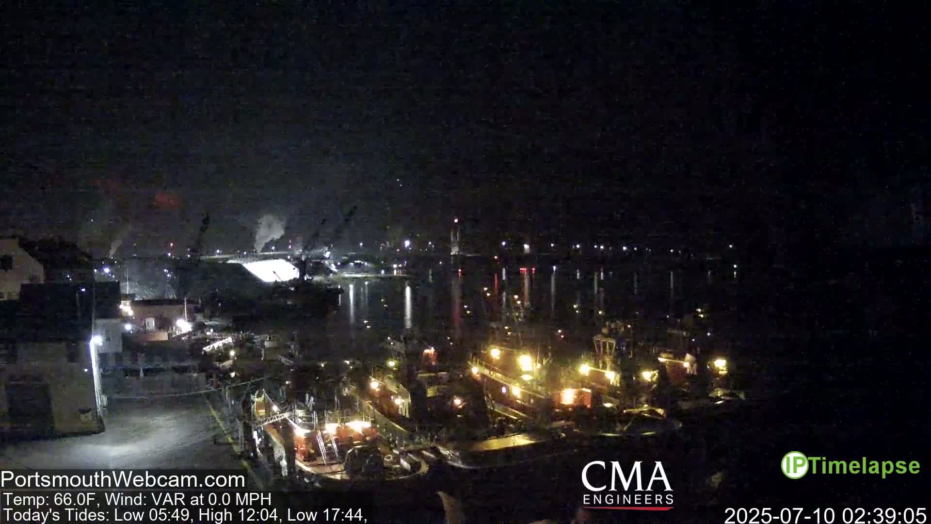 Old Harbor Tugboats & Shipping Live Cam -  Portsmouth, New Hampshire, USA
