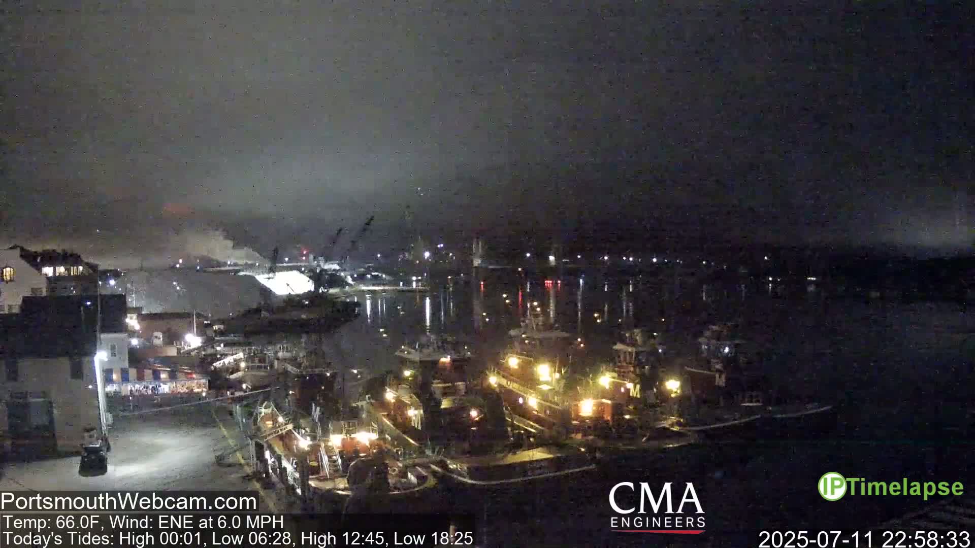 Old Harbor Tugboats & Shipping Live Cam -  Portsmouth, New Hampshire, USA