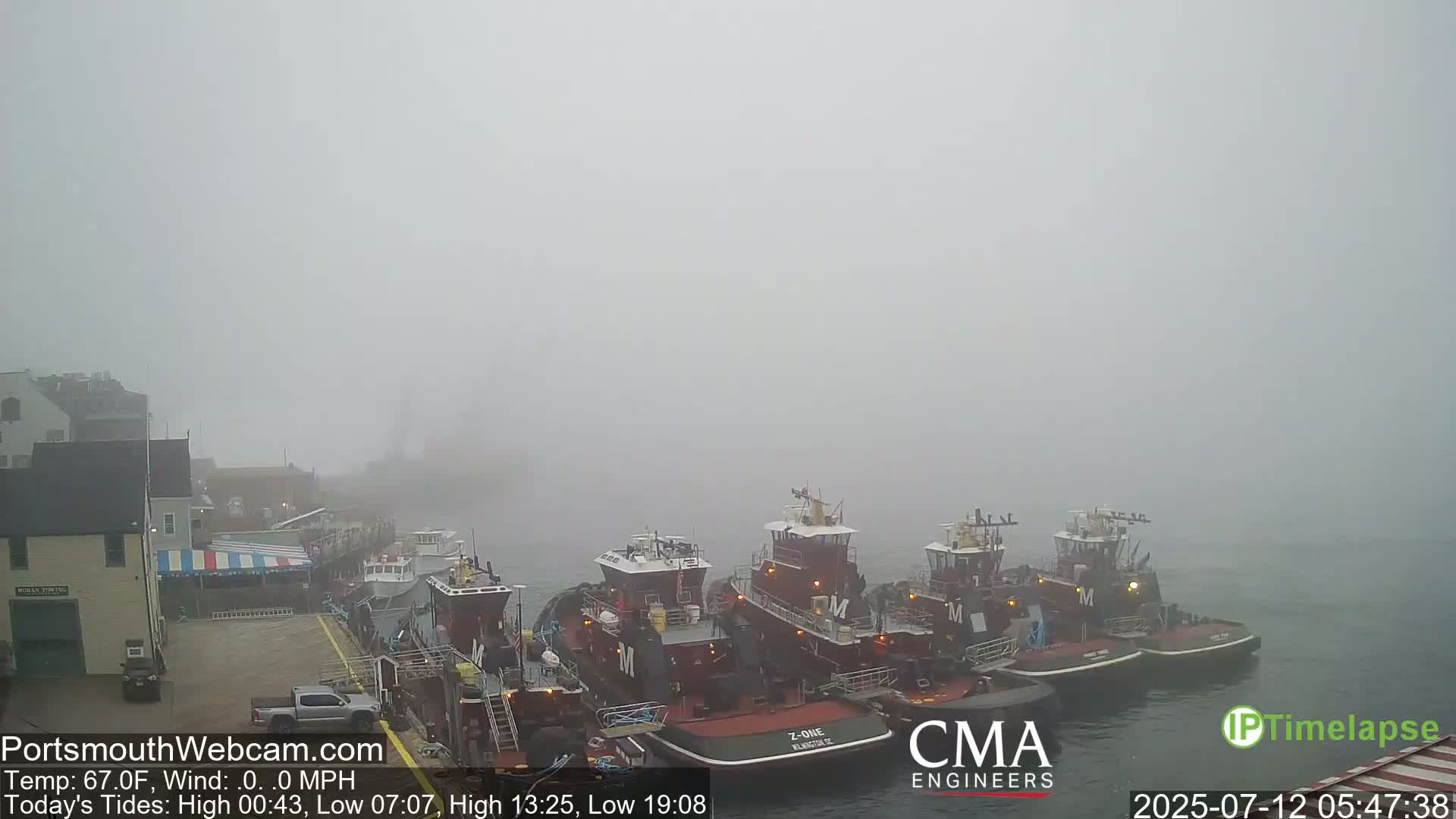 Old Harbor Tugboats & Shipping Live Cam -  Portsmouth, New Hampshire, USA