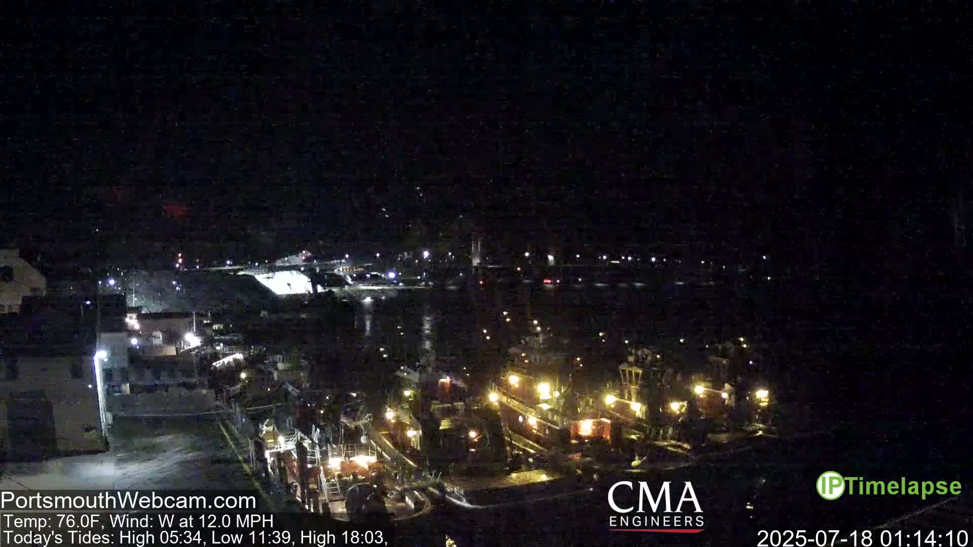 Old Harbor Tugboats & Shipping Live Cam -  Portsmouth, New Hampshire, USA