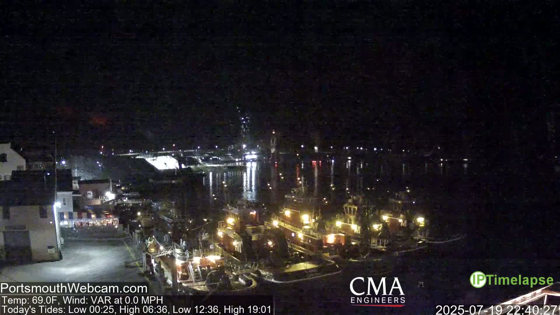 Old Harbor Tugboats & Shipping Live Cam -  Portsmouth, New Hampshire, USA