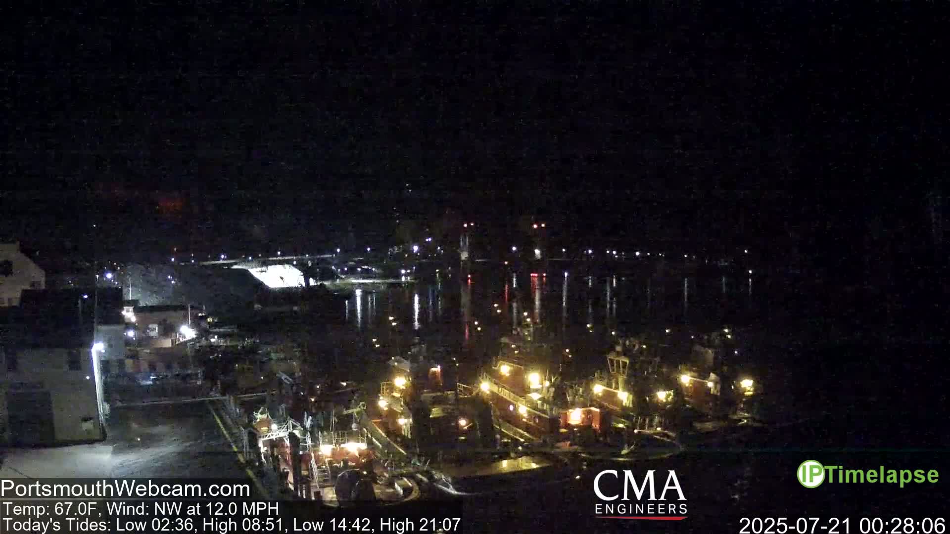 Old Harbor Tugboats & Shipping Live Cam -  Portsmouth, New Hampshire, USA