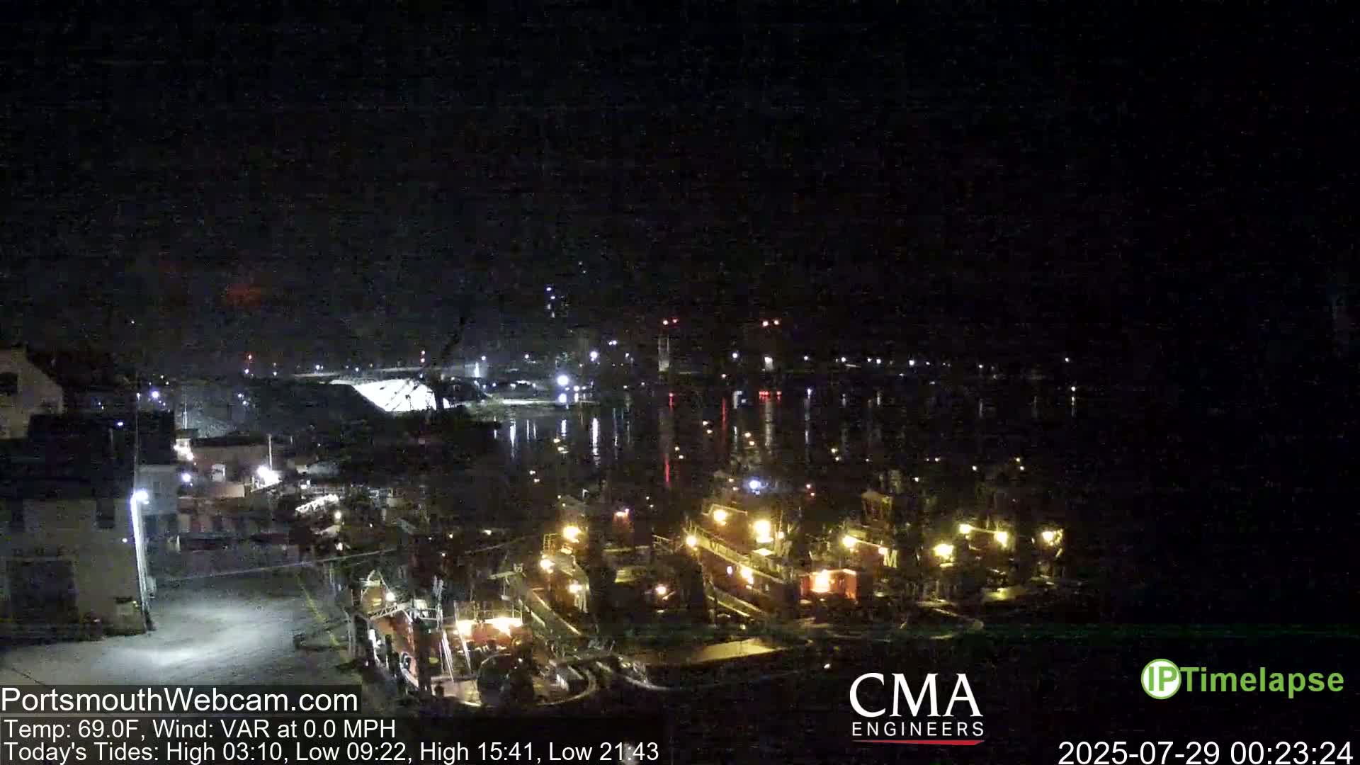 Old Harbor Tugboats & Shipping Live Cam -  Portsmouth, New Hampshire, USA