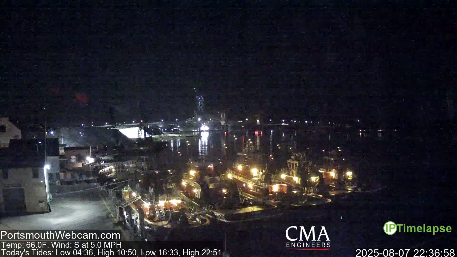 Old Harbor Tugboats & Shipping Live Cam -  Portsmouth, New Hampshire, USA