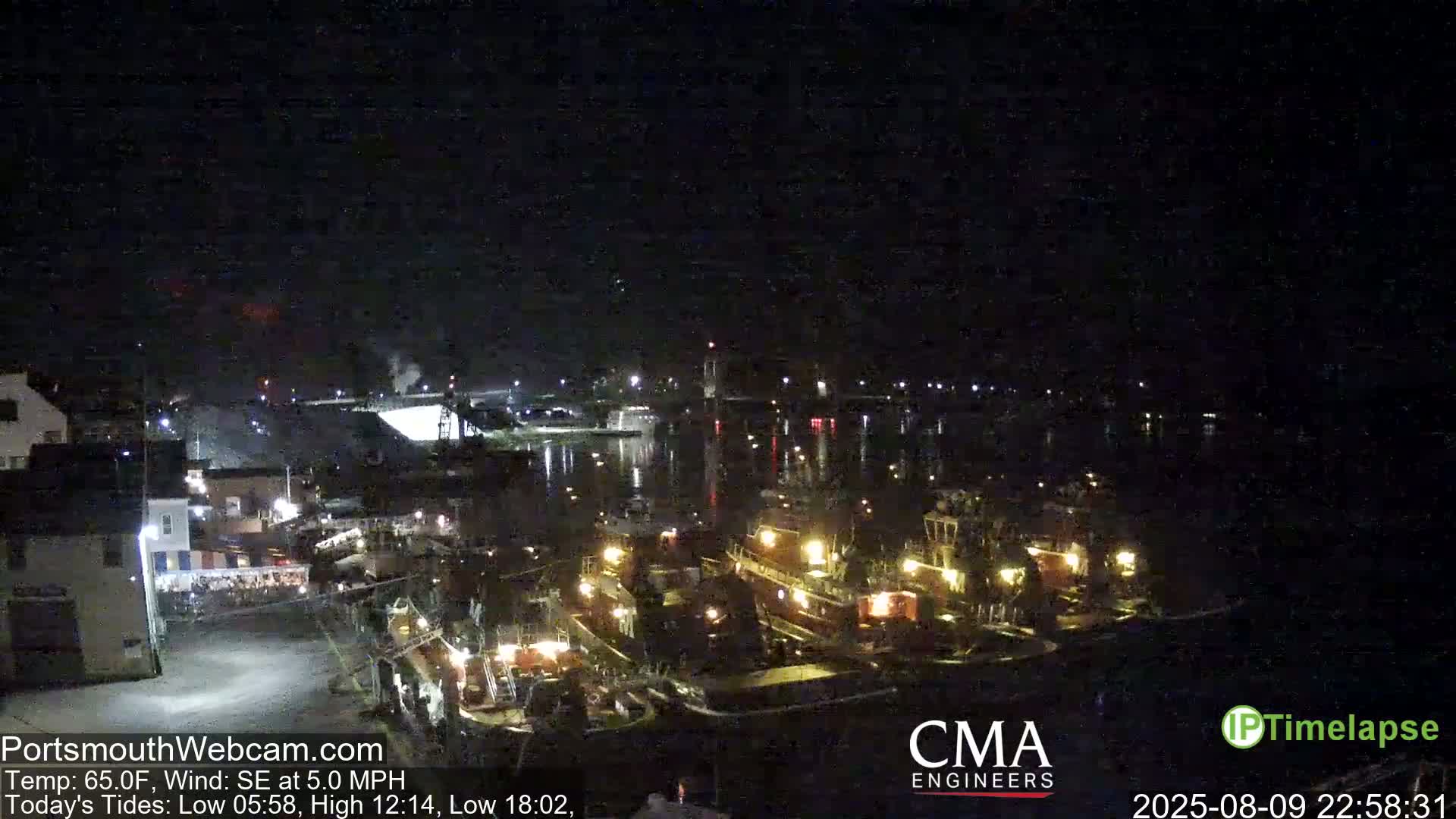 Old Harbor Tugboats & Shipping Live Cam -  Portsmouth, New Hampshire, USA