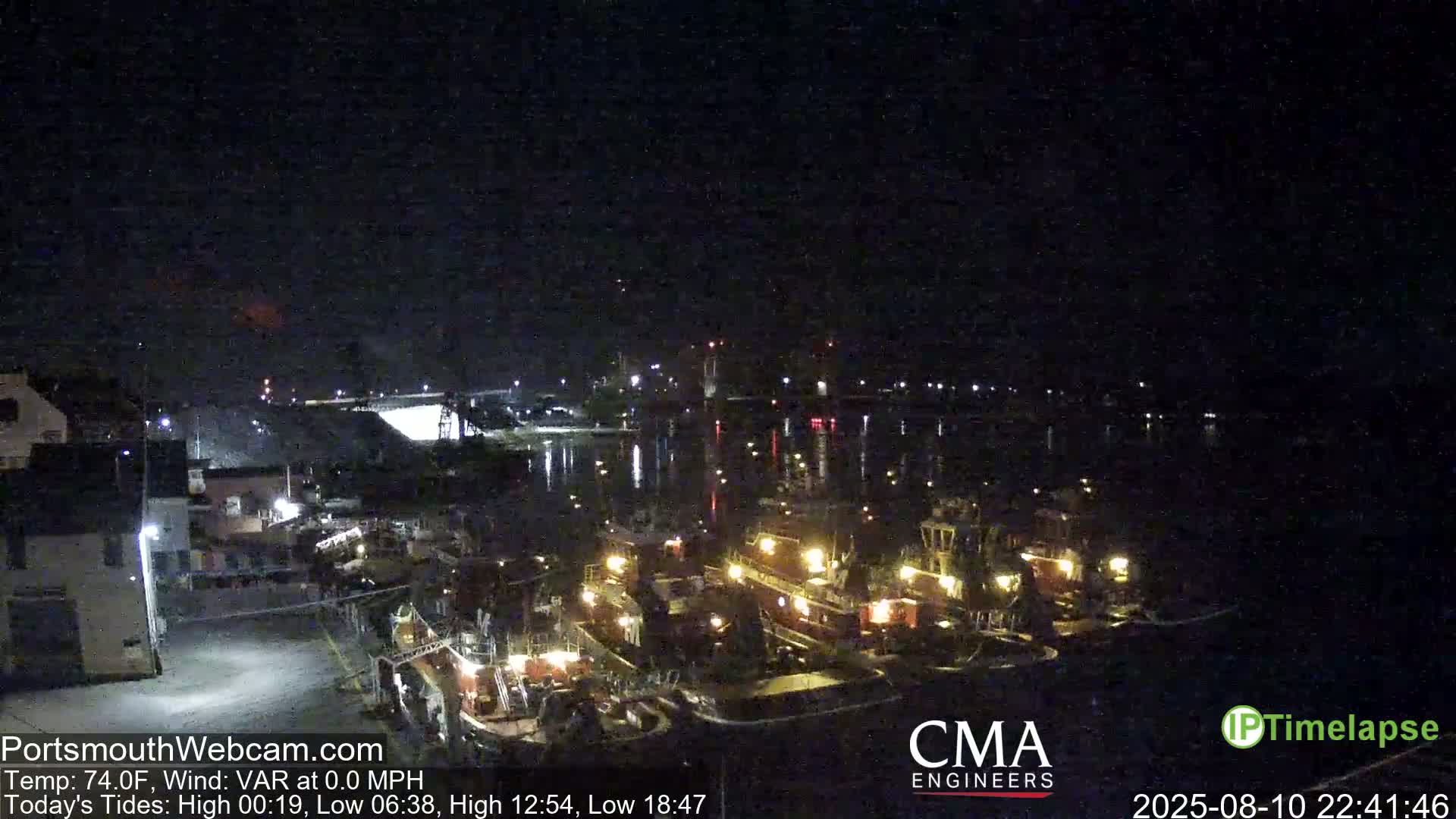 Old Harbor Tugboats & Shipping Live Cam -  Portsmouth, New Hampshire, USA