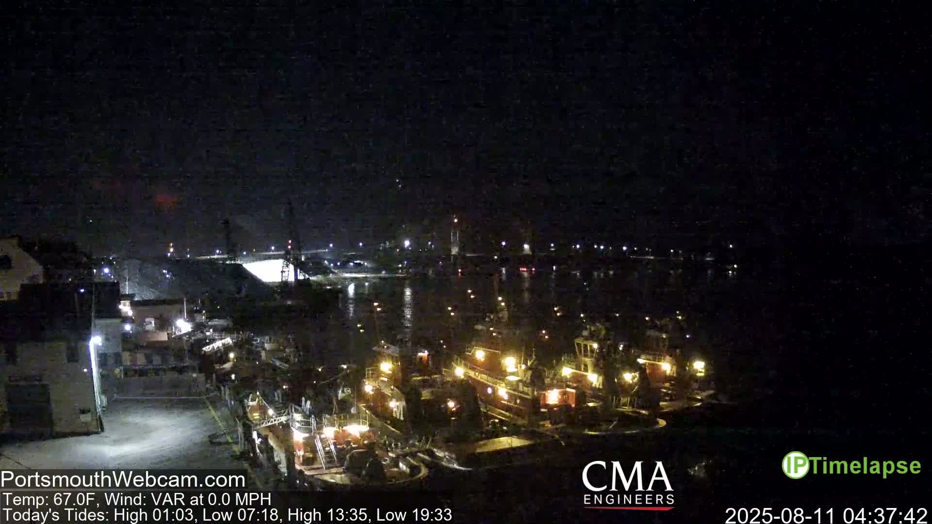 Old Harbor Tugboats & Shipping Live Cam -  Portsmouth, New Hampshire, USA