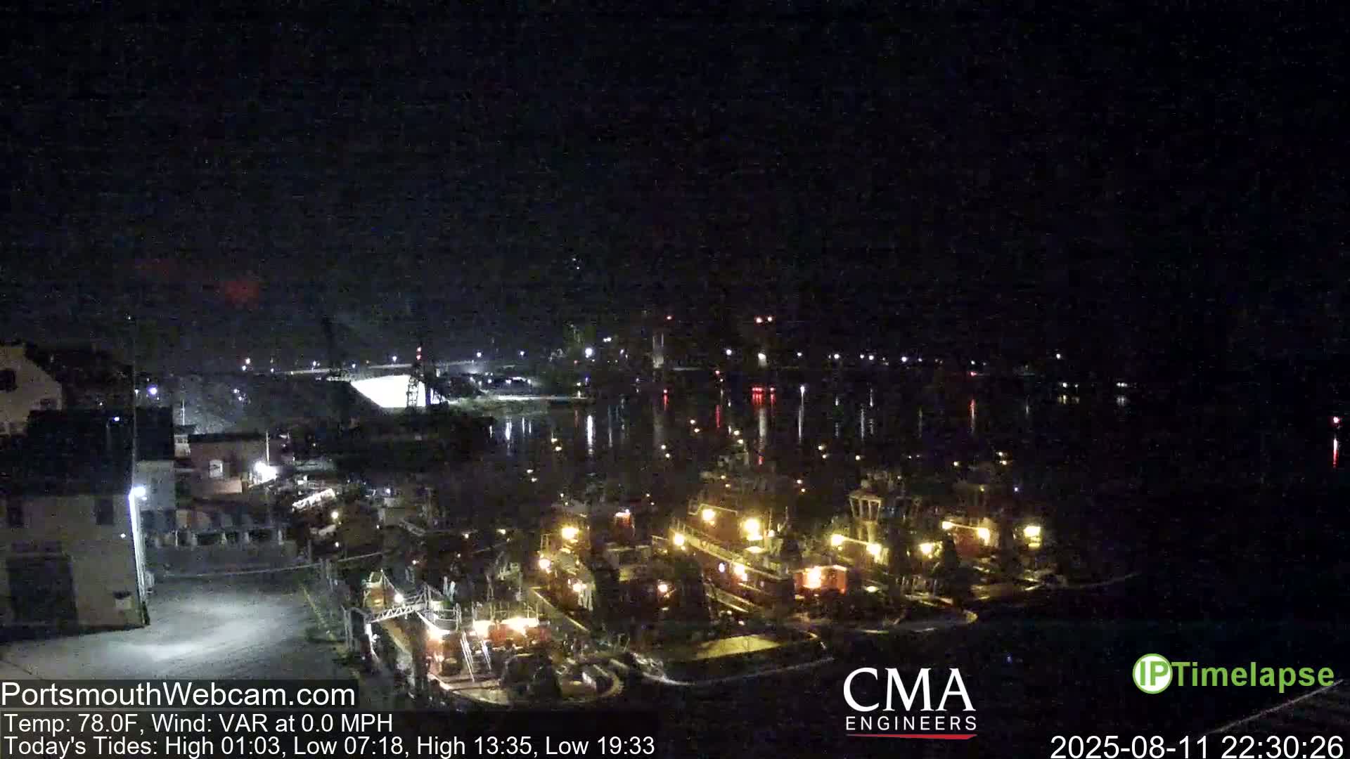 Old Harbor Tugboats & Shipping Live Cam -  Portsmouth, New Hampshire, USA