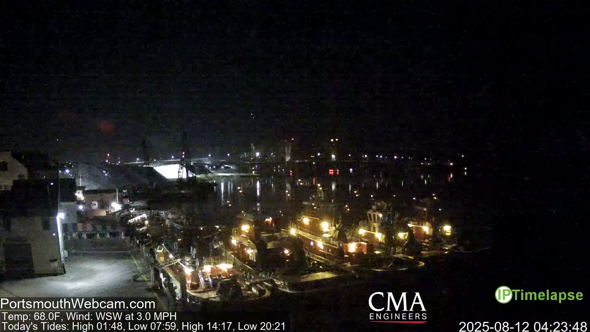 Old Harbor Tugboats & Shipping Live Cam -  Portsmouth, New Hampshire, USA