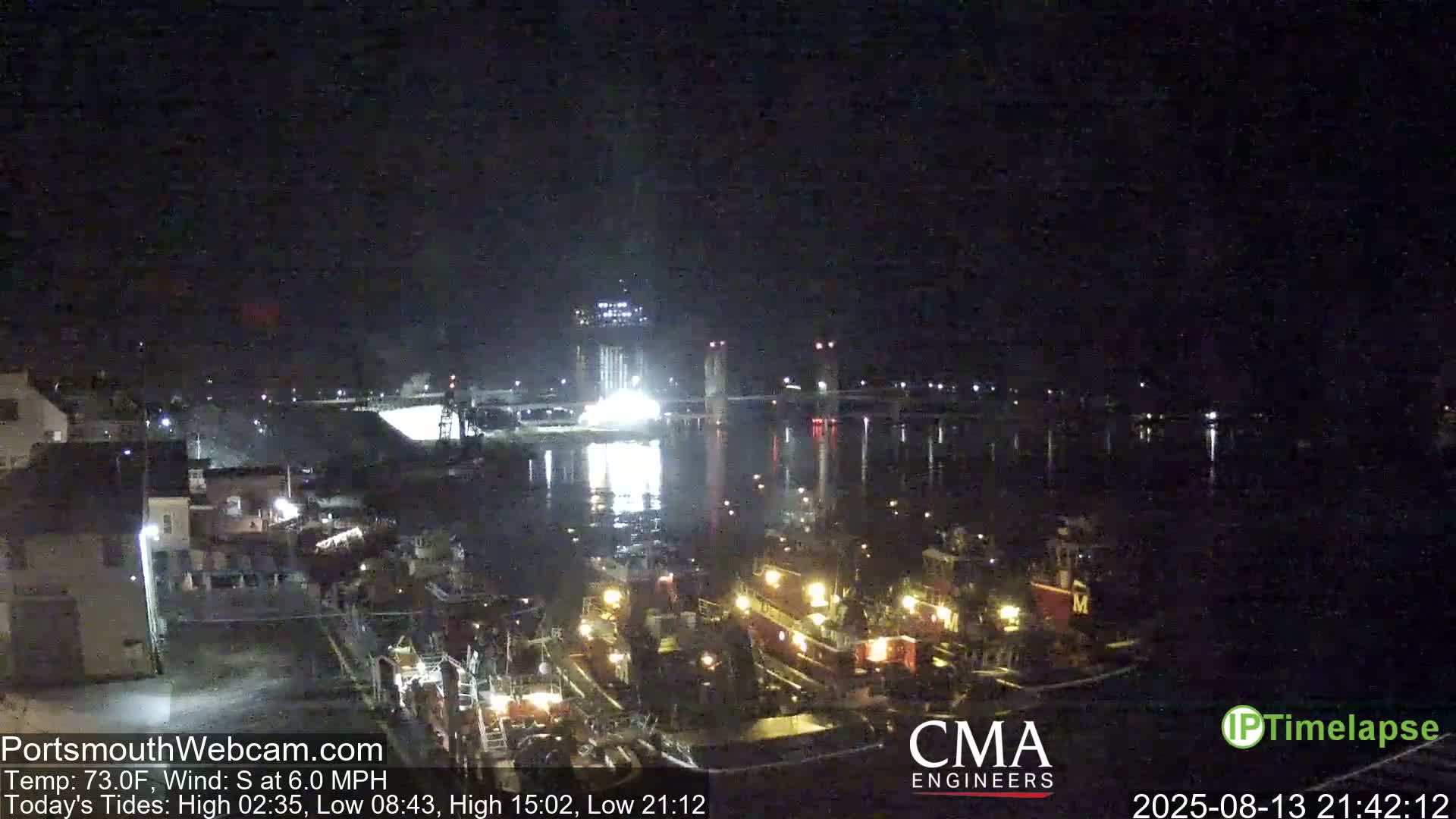 Old Harbor Tugboats & Shipping Live Cam -  Portsmouth, New Hampshire, USA