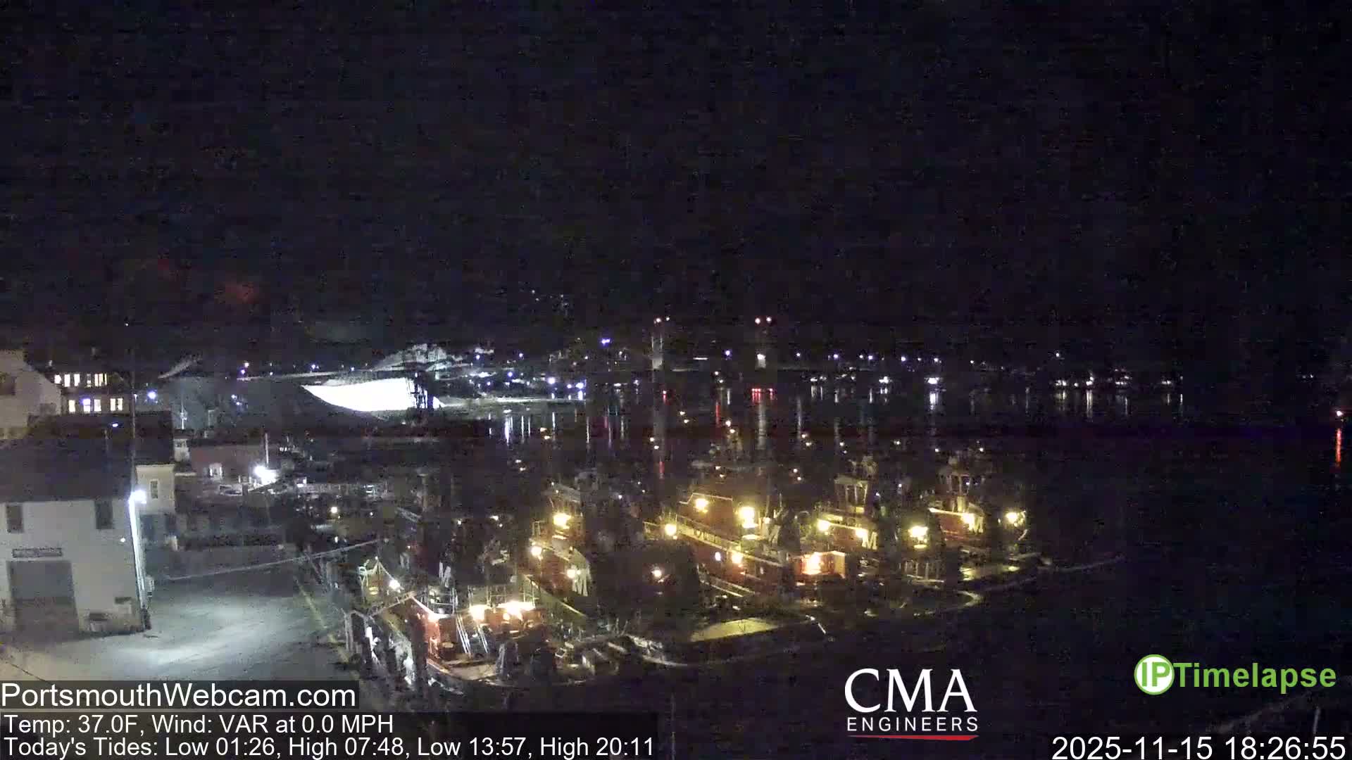 Old Harbor Tugboats & Shipping Live Cam -  Portsmouth, New Hampshire, USA
