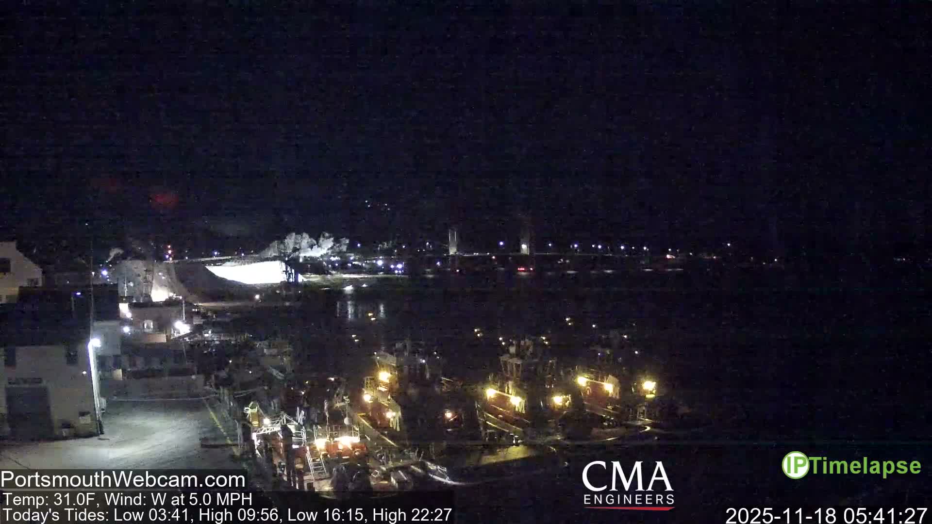 Old Harbor Tugboats & Shipping Live Cam -  Portsmouth, New Hampshire, USA