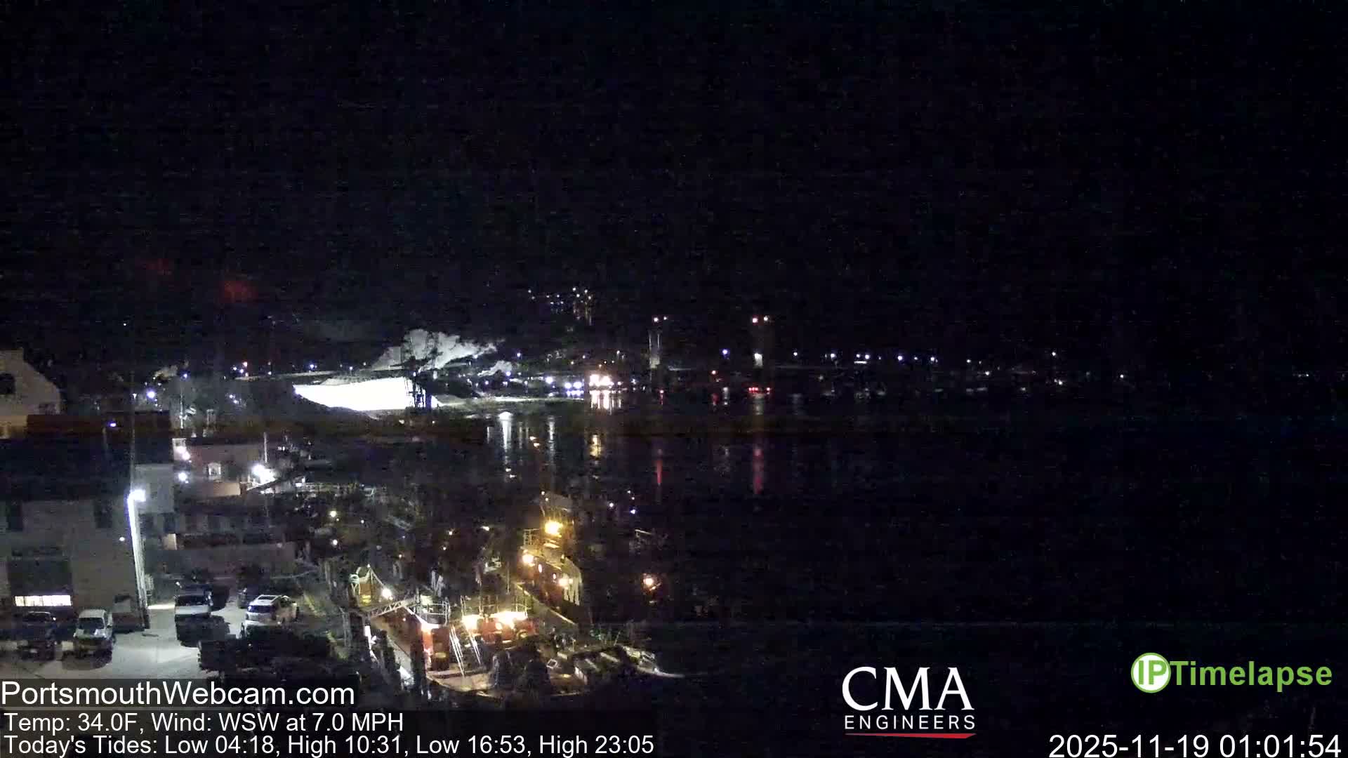 Old Harbor Tugboats & Shipping Live Cam -  Portsmouth, New Hampshire, USA