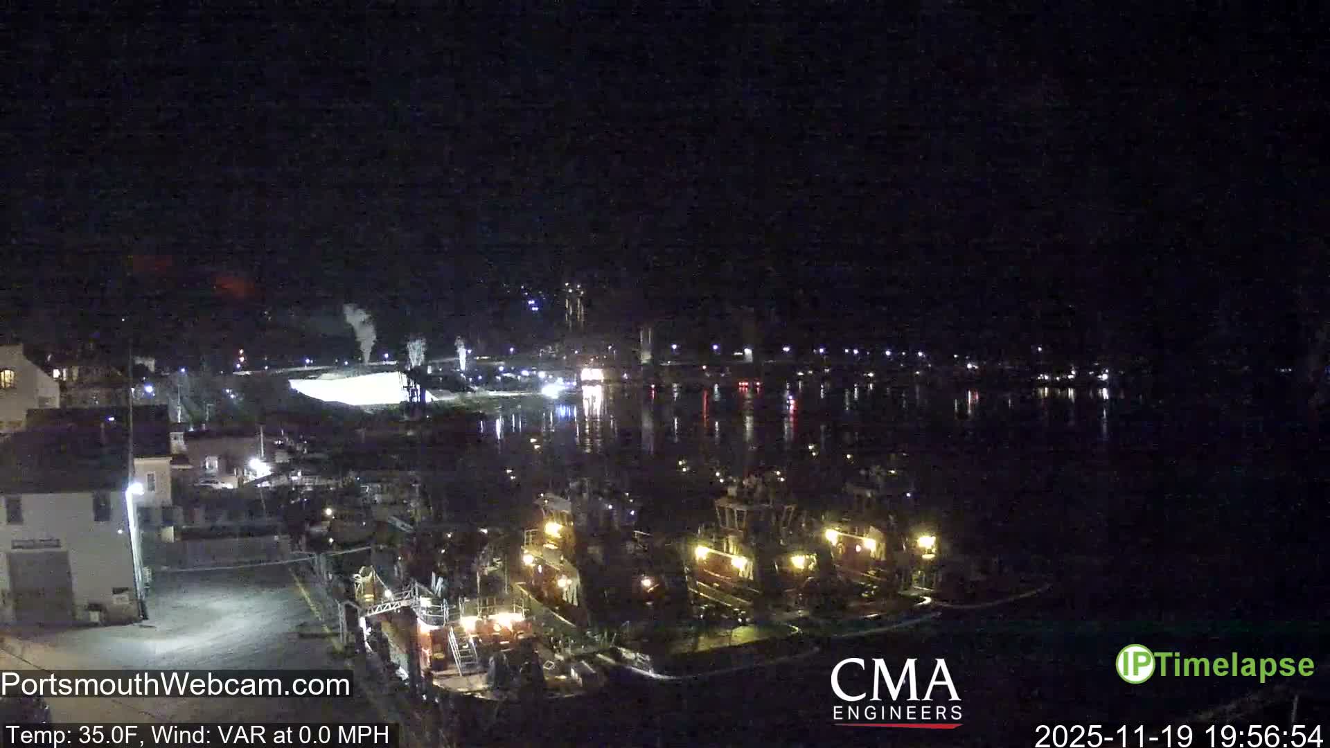 Old Harbor Tugboats & Shipping Live Cam -  Portsmouth, New Hampshire, USA
