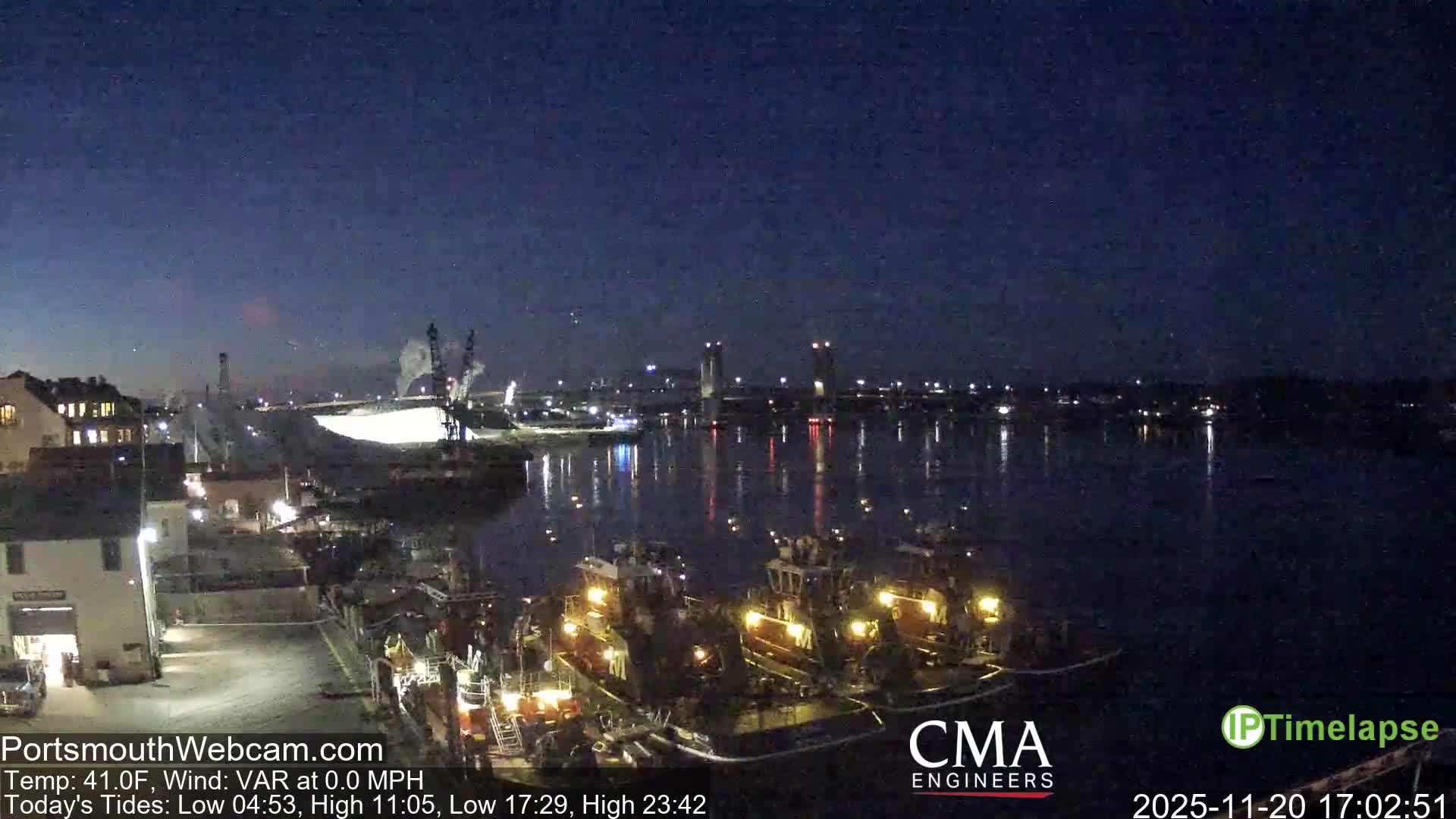 Old Harbor Tugboats & Shipping Live Cam -  Portsmouth, New Hampshire, USA