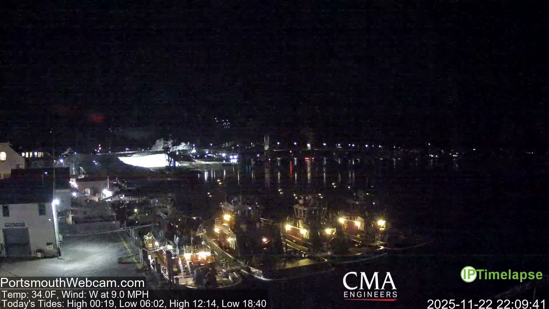 Old Harbor Tugboats & Shipping Live Cam -  Portsmouth, New Hampshire, USA
