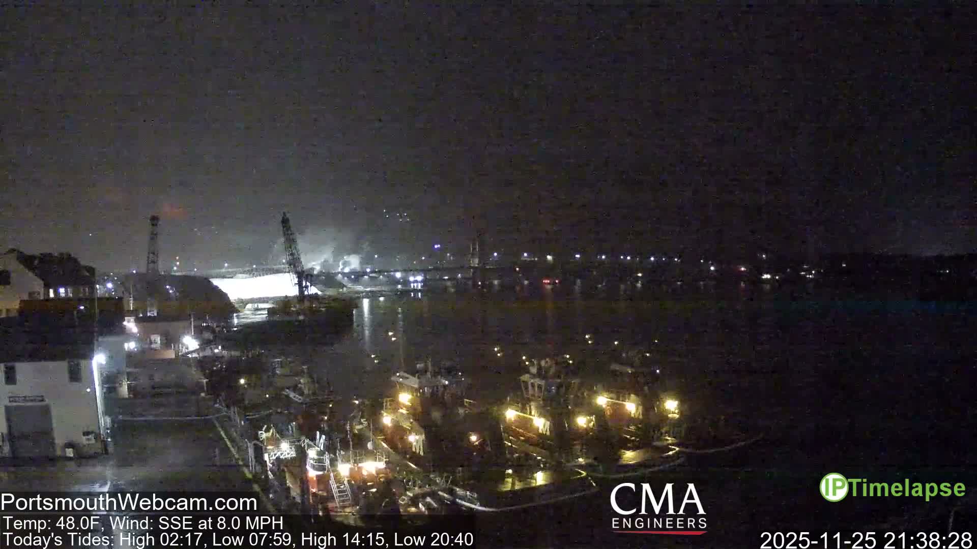 Old Harbor Tugboats & Shipping Live Cam -  Portsmouth, New Hampshire, USA