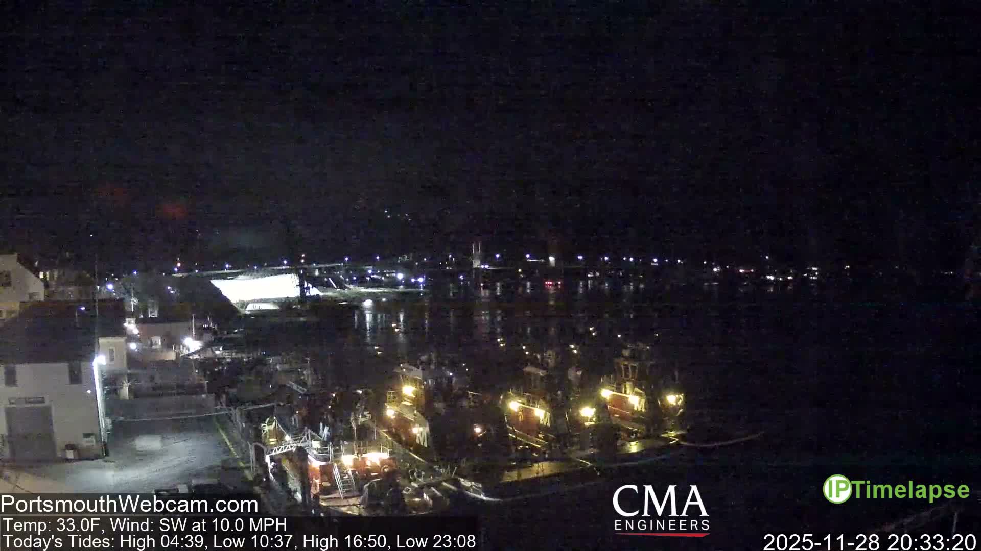 Old Harbor Tugboats & Shipping Live Cam -  Portsmouth, New Hampshire, USA