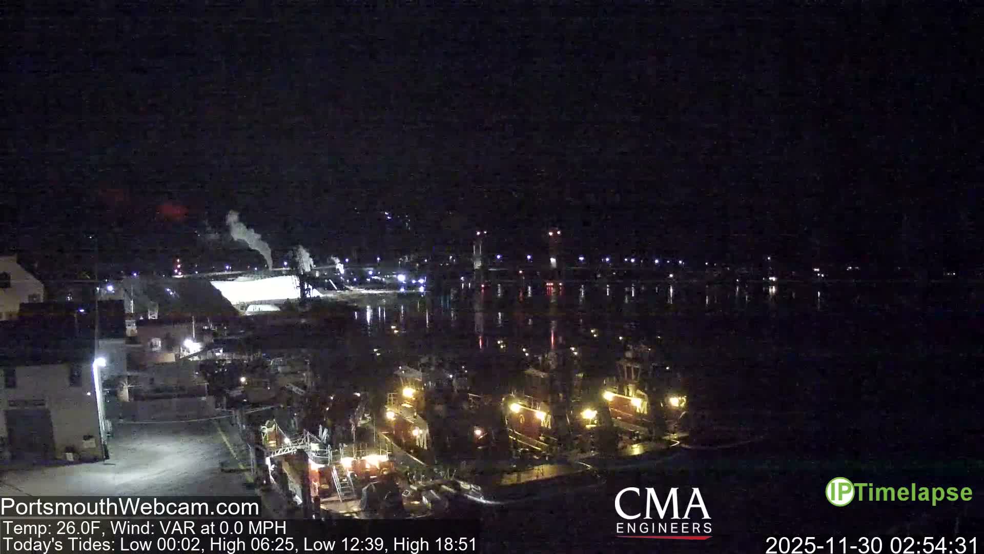 Old Harbor Tugboats & Shipping Live Cam -  Portsmouth, New Hampshire, USA