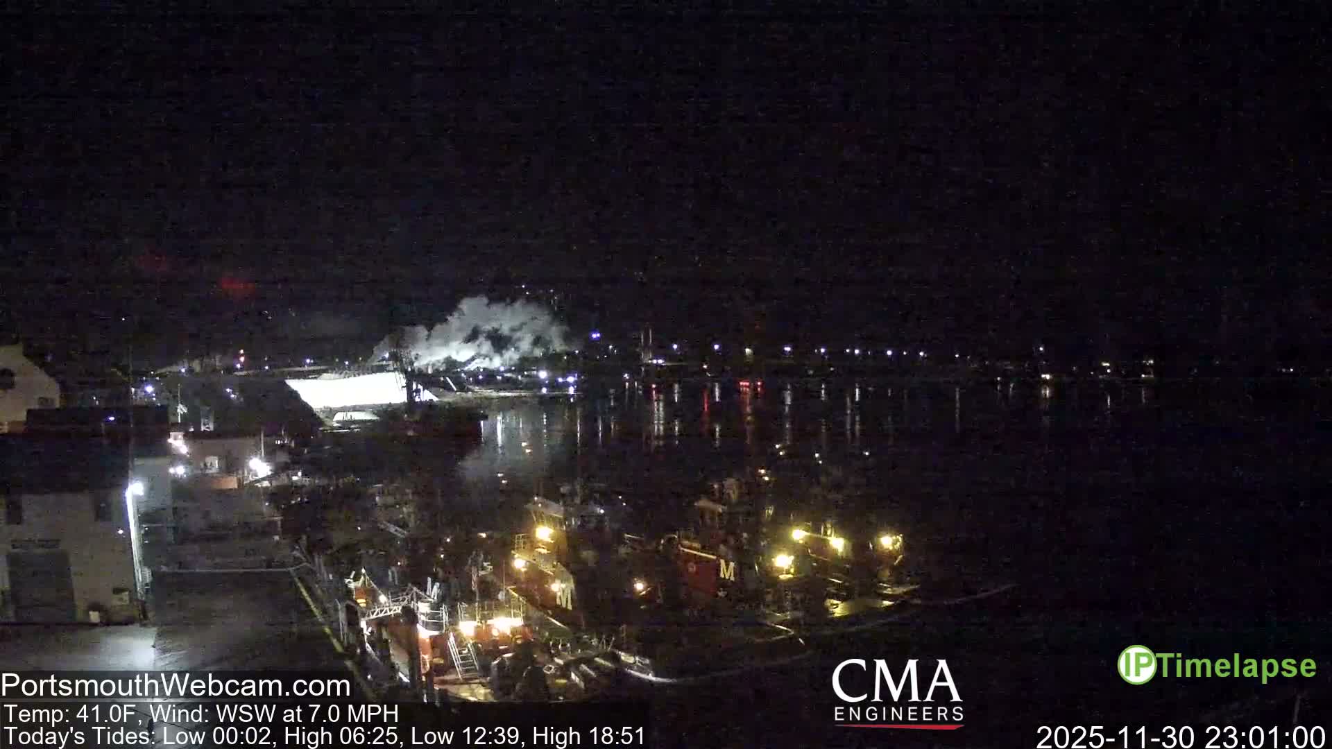 Old Harbor Tugboats & Shipping Live Cam -  Portsmouth, New Hampshire, USA