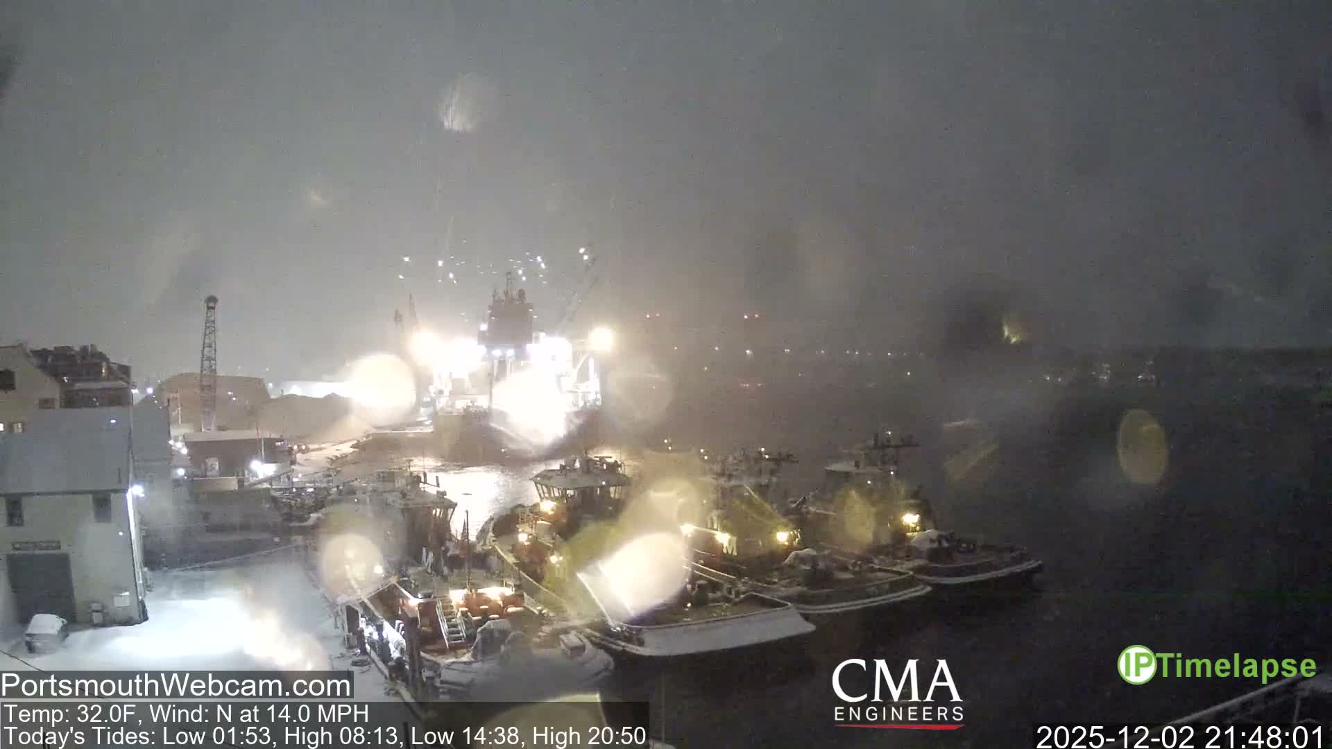 Old Harbor Tugboats & Shipping Live Cam -  Portsmouth, New Hampshire, USA