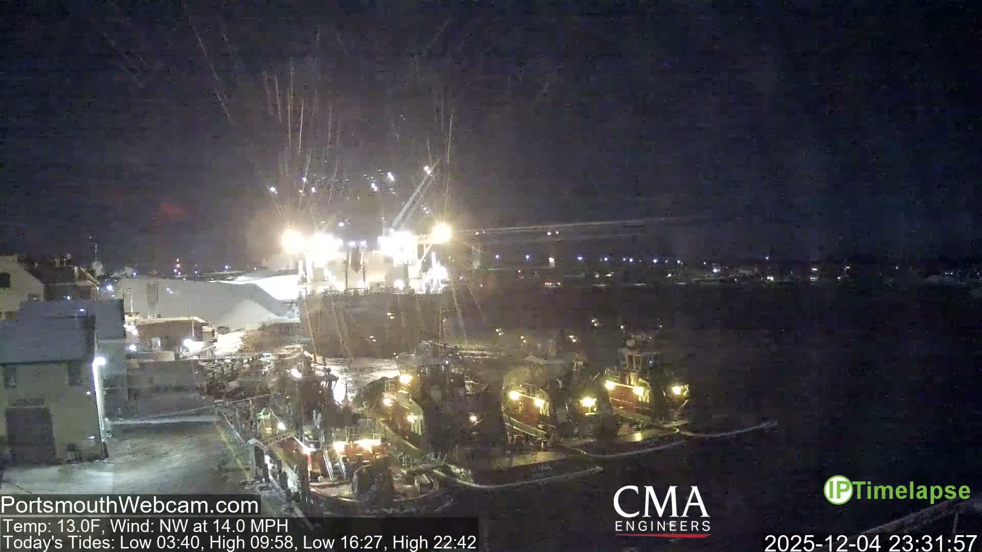Old Harbor Tugboats & Shipping Live Cam -  Portsmouth, New Hampshire, USA
