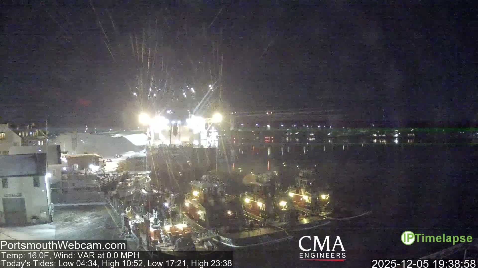 Old Harbor Tugboats & Shipping Live Cam -  Portsmouth, New Hampshire, USA