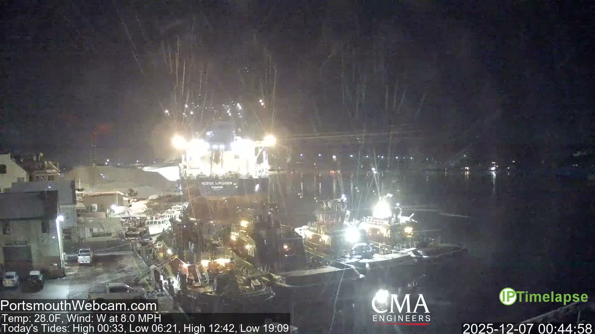 Old Harbor Tugboats & Shipping Live Cam -  Portsmouth, New Hampshire, USA