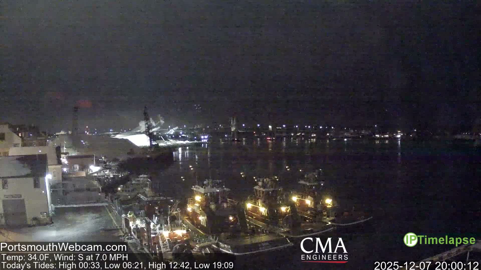 Old Harbor Tugboats & Shipping Live Cam -  Portsmouth, New Hampshire, USA