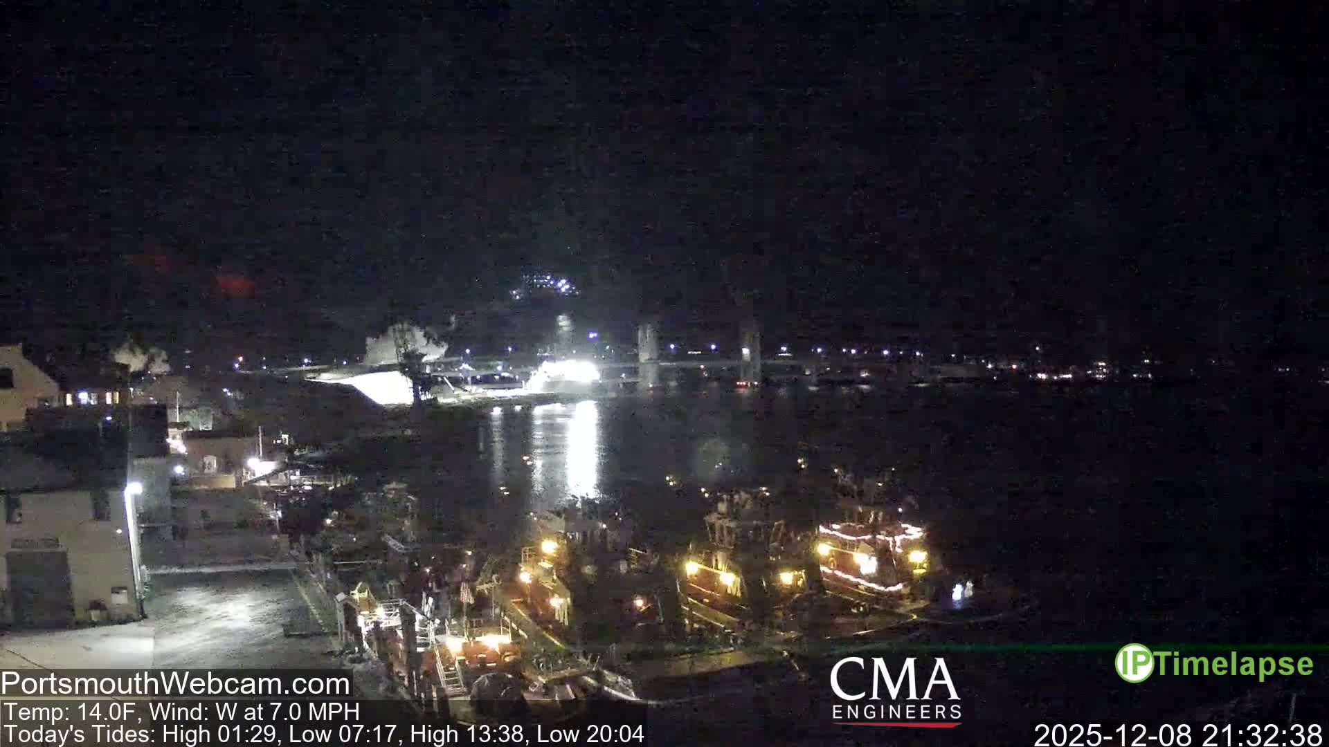 Old Harbor Tugboats & Shipping Live Cam -  Portsmouth, New Hampshire, USA