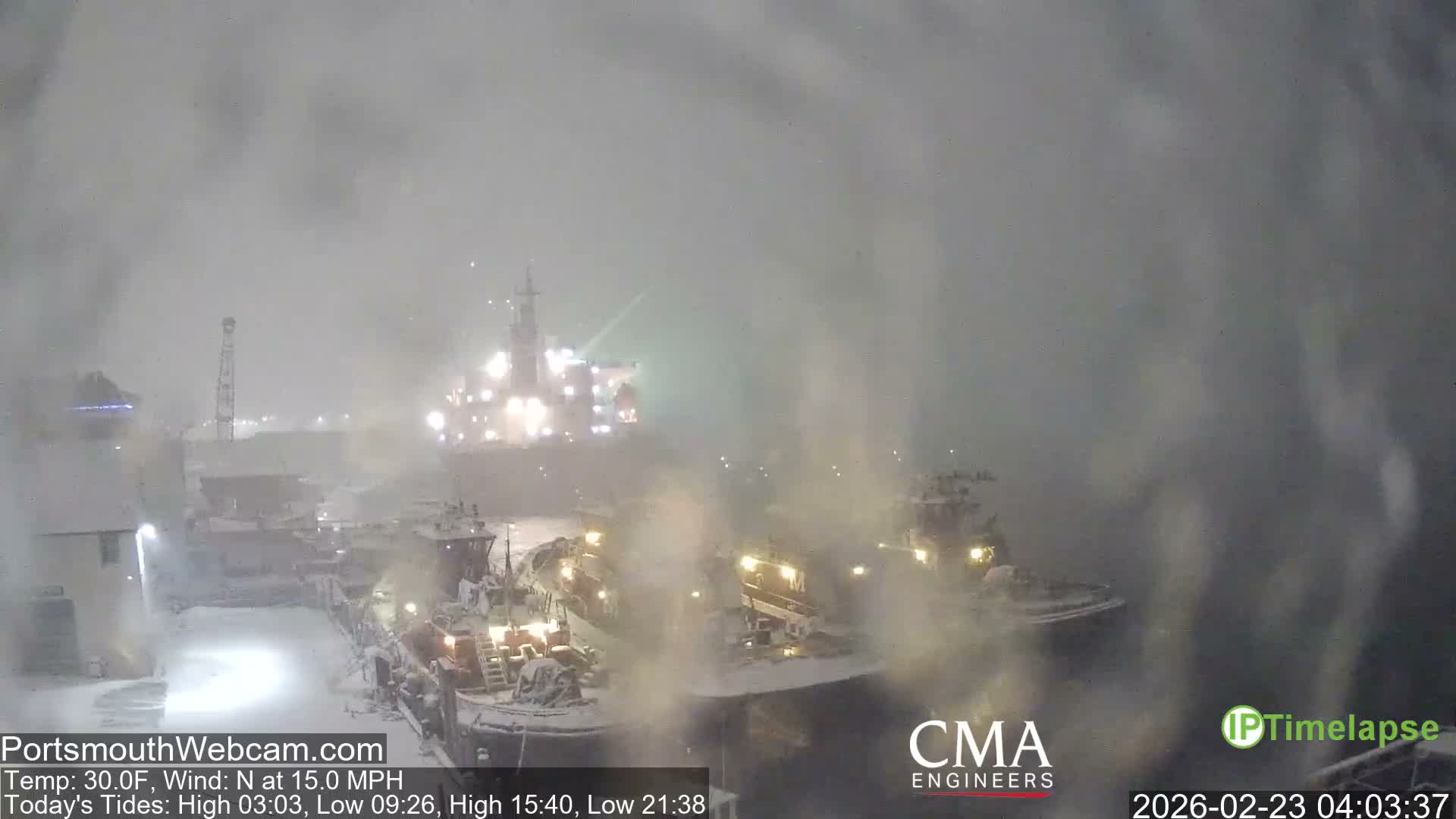 Old Harbor Tugboats & Shipping Live Cam -  Portsmouth, New Hampshire, USA