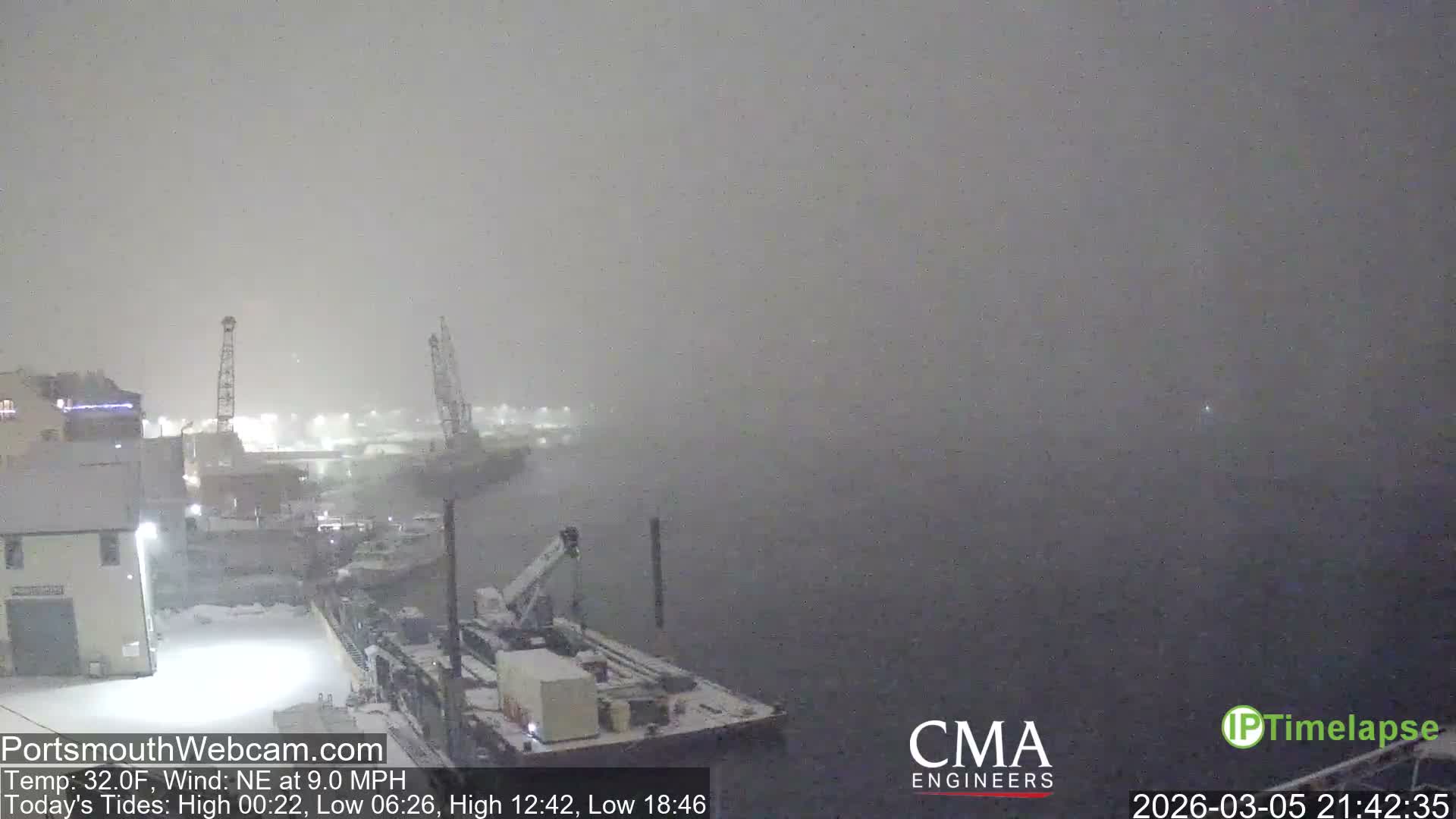 Old Harbor Tugboats & Shipping Live Cam -  Portsmouth, New Hampshire, USA