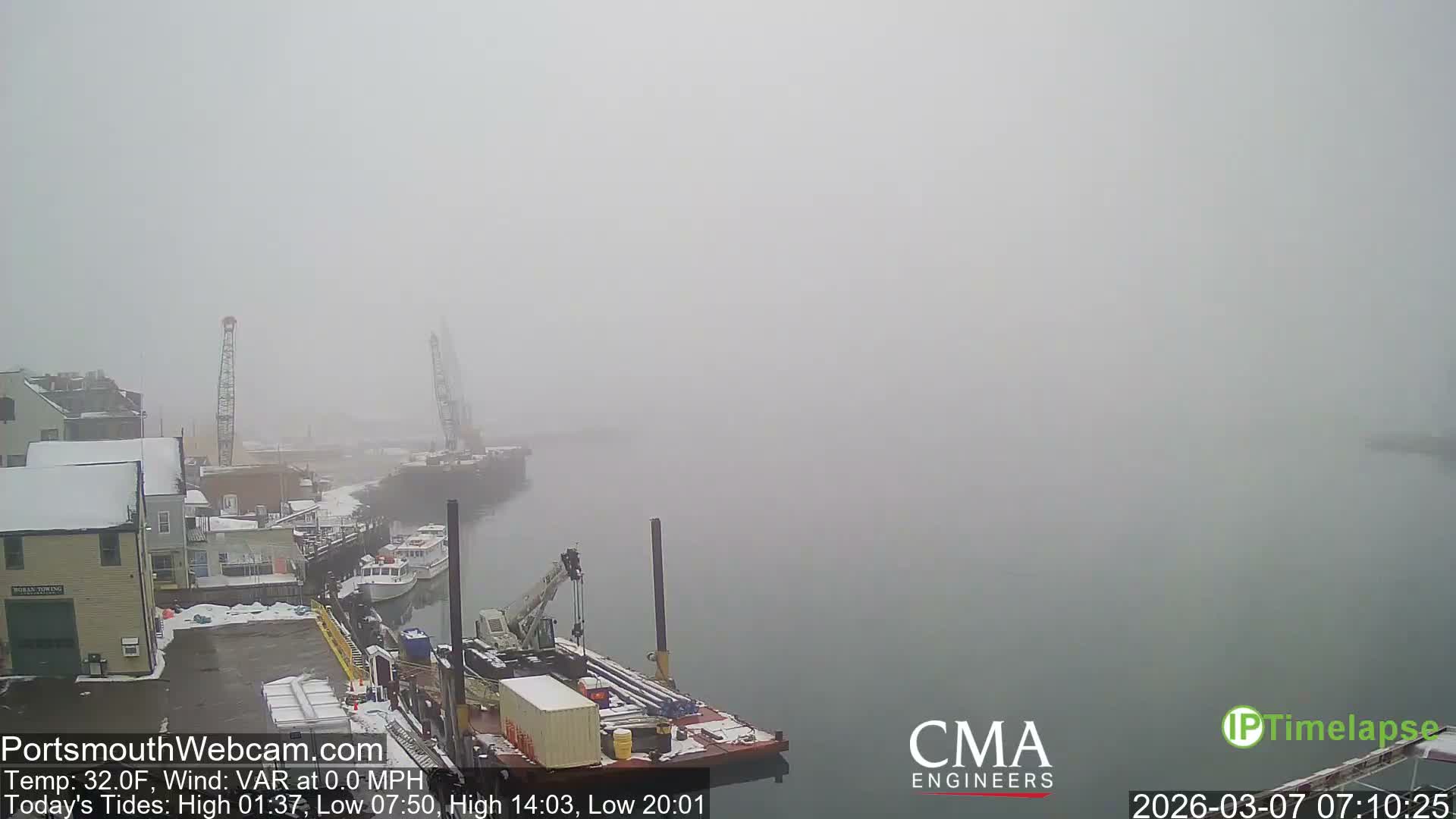 Old Harbor Tugboats & Shipping Live Cam -  Portsmouth, New Hampshire, USA