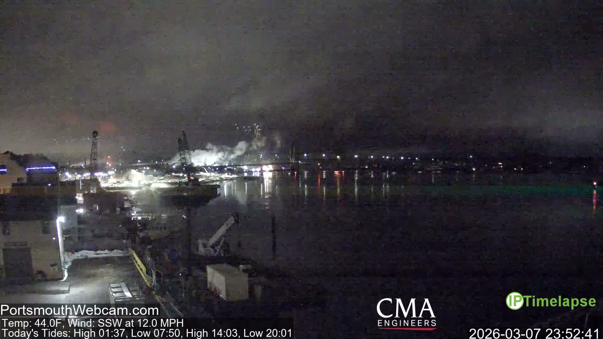 Old Harbor Tugboats & Shipping Live Cam -  Portsmouth, New Hampshire, USA