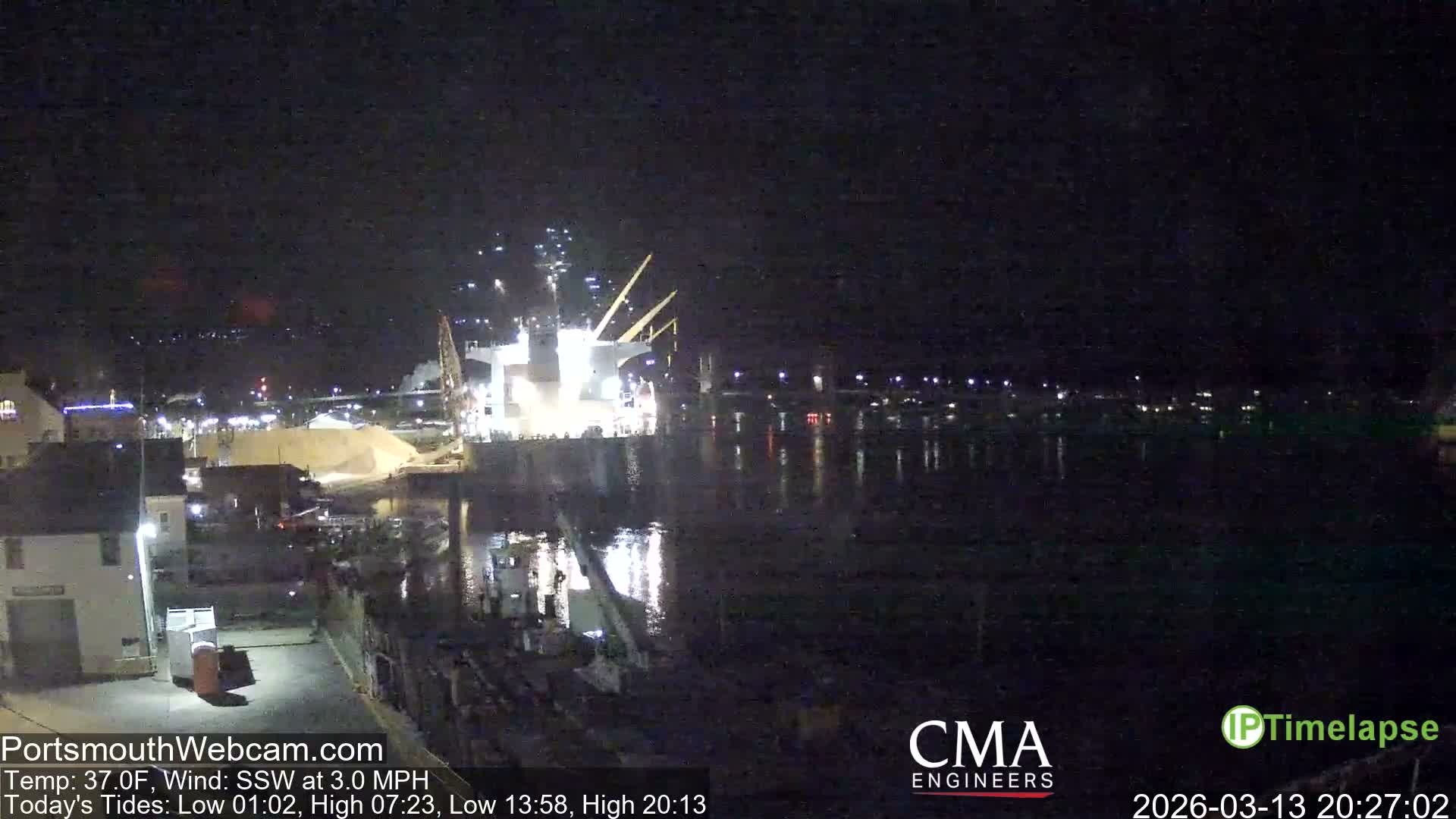 Old Harbor Tugboats & Shipping Live Cam -  Portsmouth, New Hampshire, USA