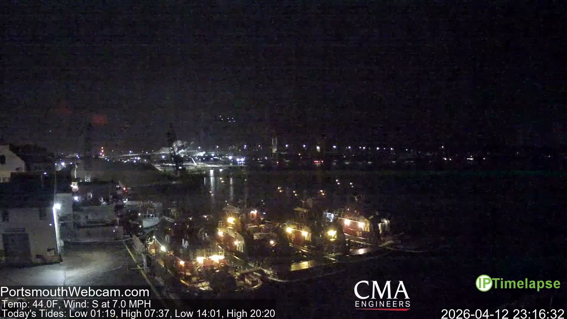 Old Harbor Tugboats & Shipping Live Cam -  Portsmouth, New Hampshire, USA