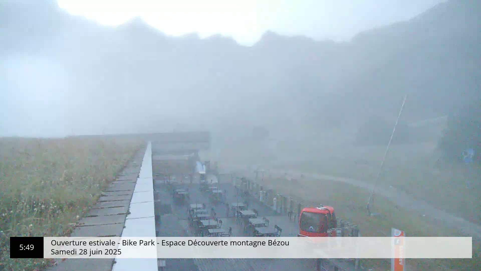 Gourette, 1100 m Espace Bezou Ski Slopes Live Cam - Eaux-Bonnes,  Pyrenees-Atlantiques, Nouvelle-Aquitaine, France 