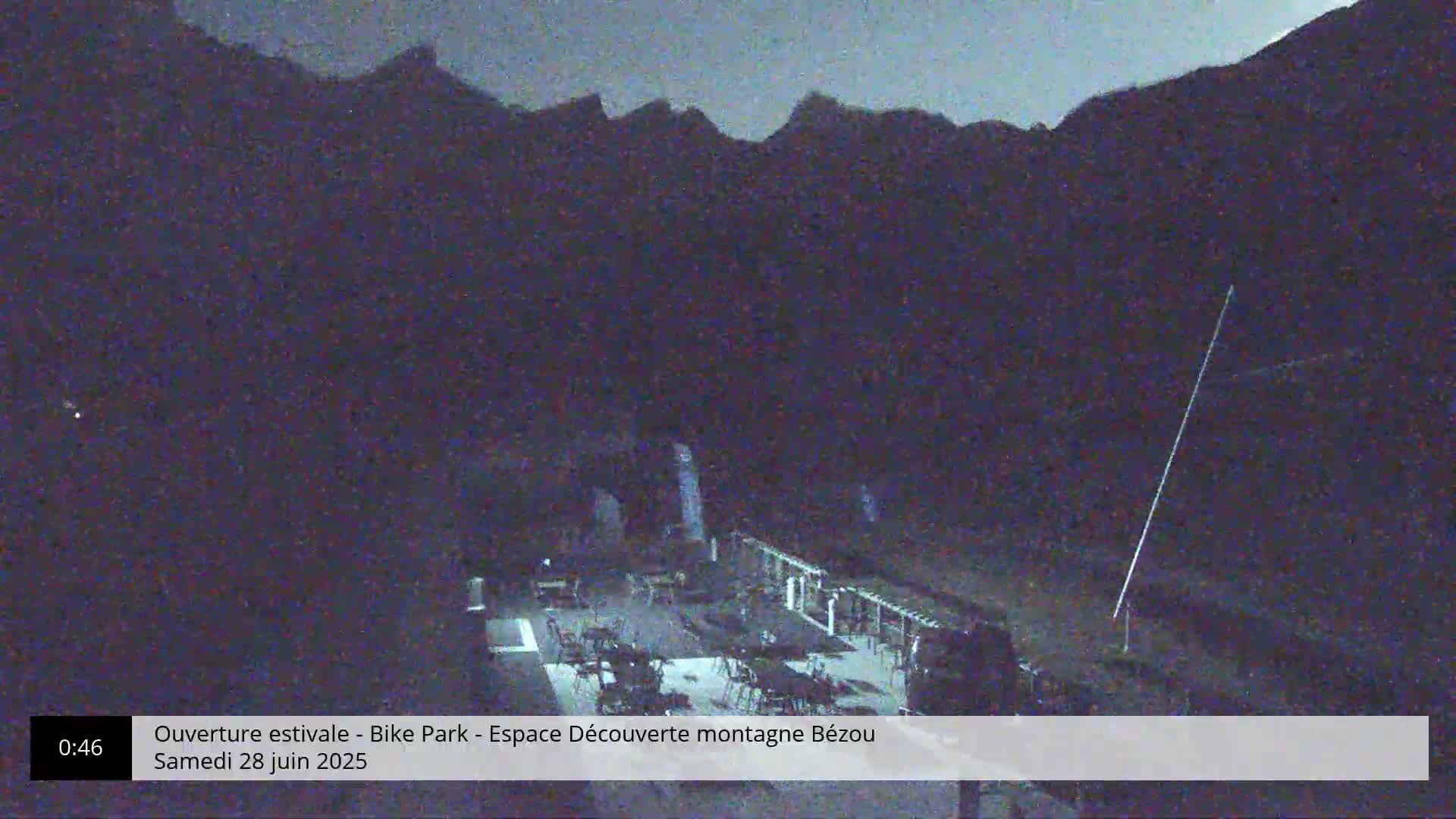 Gourette, 1100 m Espace Bezou Ski Slopes Live Cam - Eaux-Bonnes,  Pyrenees-Atlantiques, Nouvelle-Aquitaine, France 