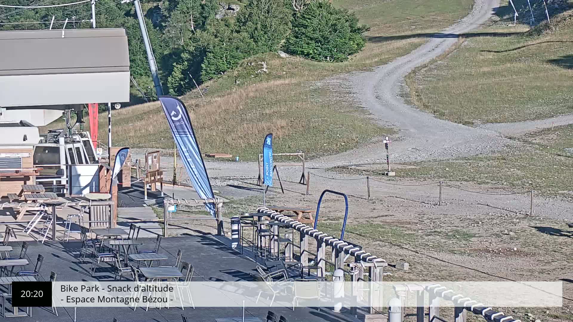 Gourette, 1100 m Espace Bezou Ski Slopes Live Cam - Eaux-Bonnes,  Pyrenees-Atlantiques, Nouvelle-Aquitaine, France 
