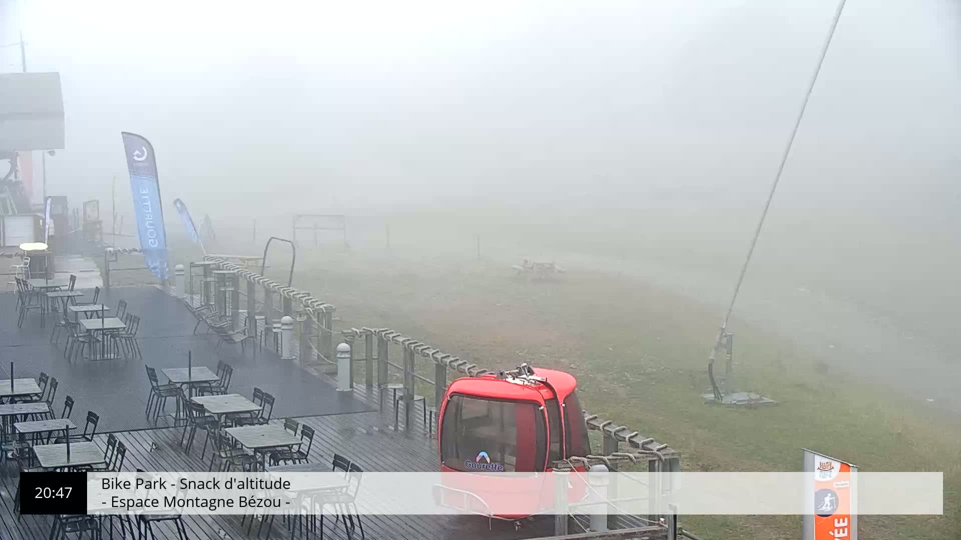Gourette, 1100 m Espace Bezou Ski Slopes Live Cam - Eaux-Bonnes,  Pyrenees-Atlantiques, Nouvelle-Aquitaine, France 