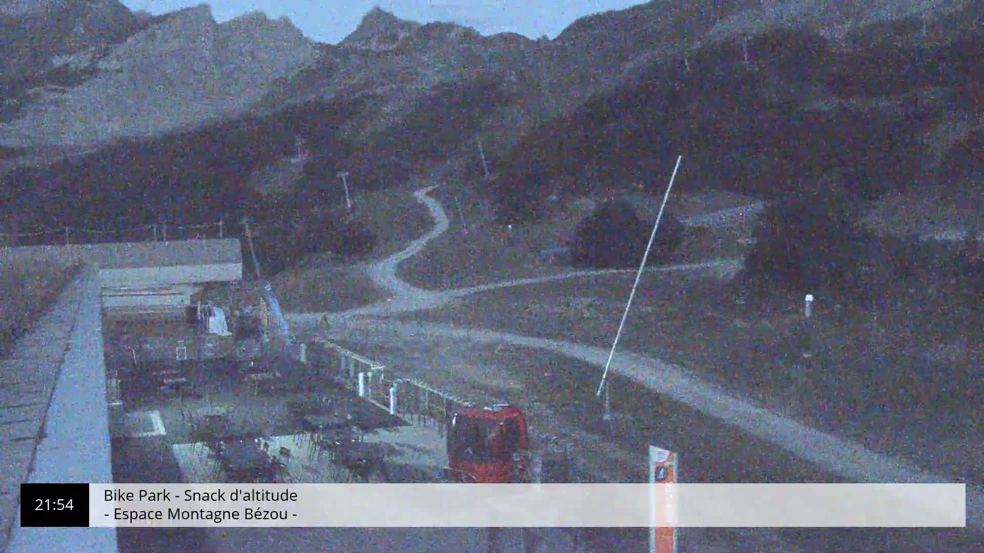 Gourette, 1100 m Espace Bezou Ski Slopes Live Cam - Eaux-Bonnes,  Pyrenees-Atlantiques, Nouvelle-Aquitaine, France 