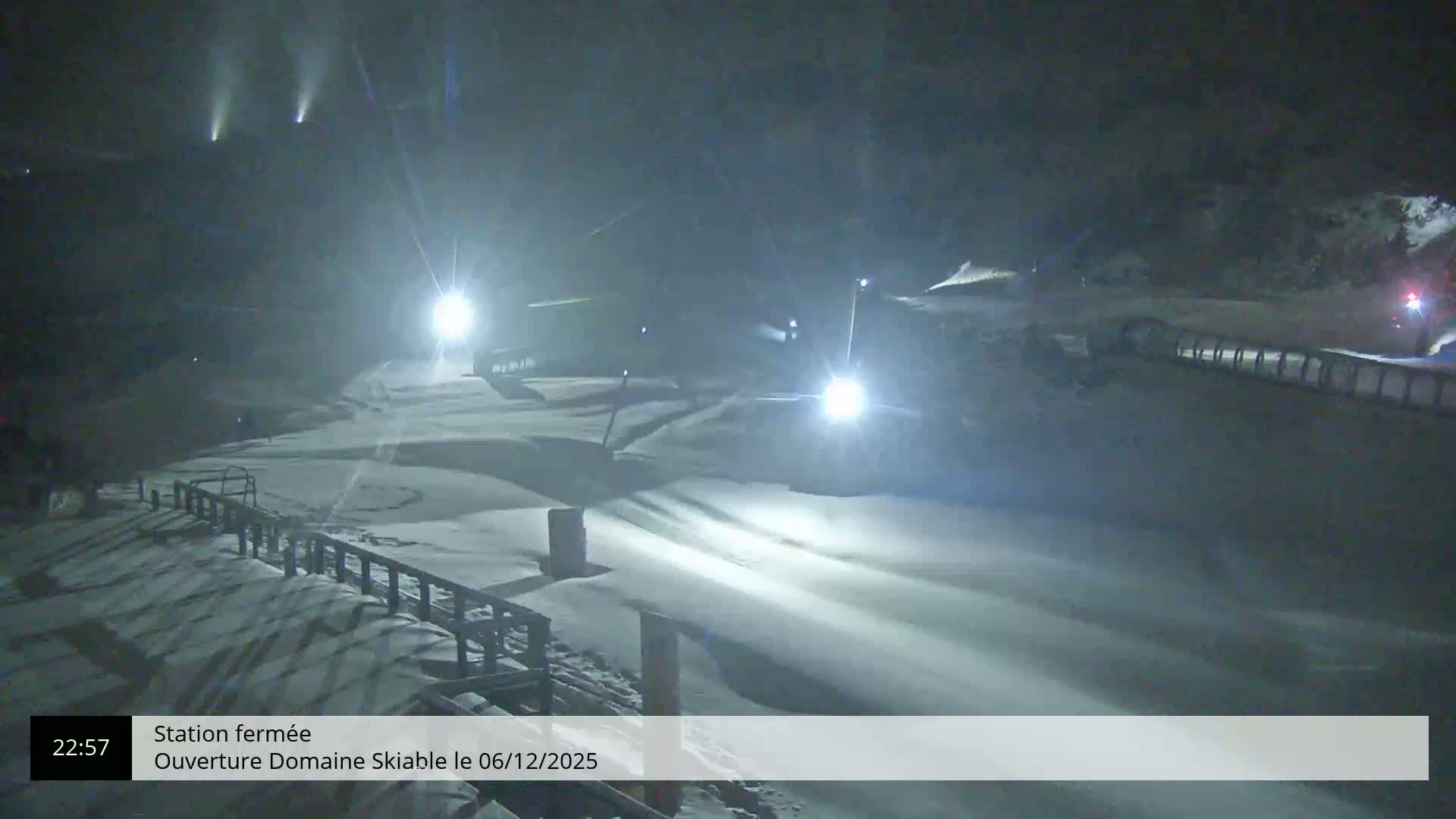 Gourette, 1100 m Espace Bezou Ski Slopes Live Cam - Eaux-Bonnes,  Pyrenees-Atlantiques, Nouvelle-Aquitaine, France 