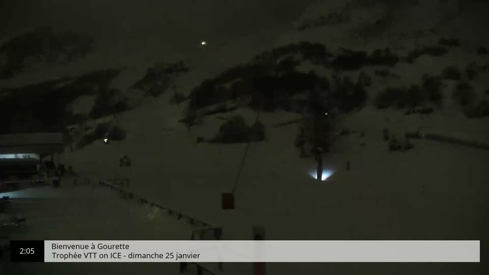 Gourette, 1100 m Espace Bezou Ski Slopes Live Cam - Eaux-Bonnes,  Pyrenees-Atlantiques, Nouvelle-Aquitaine, France 