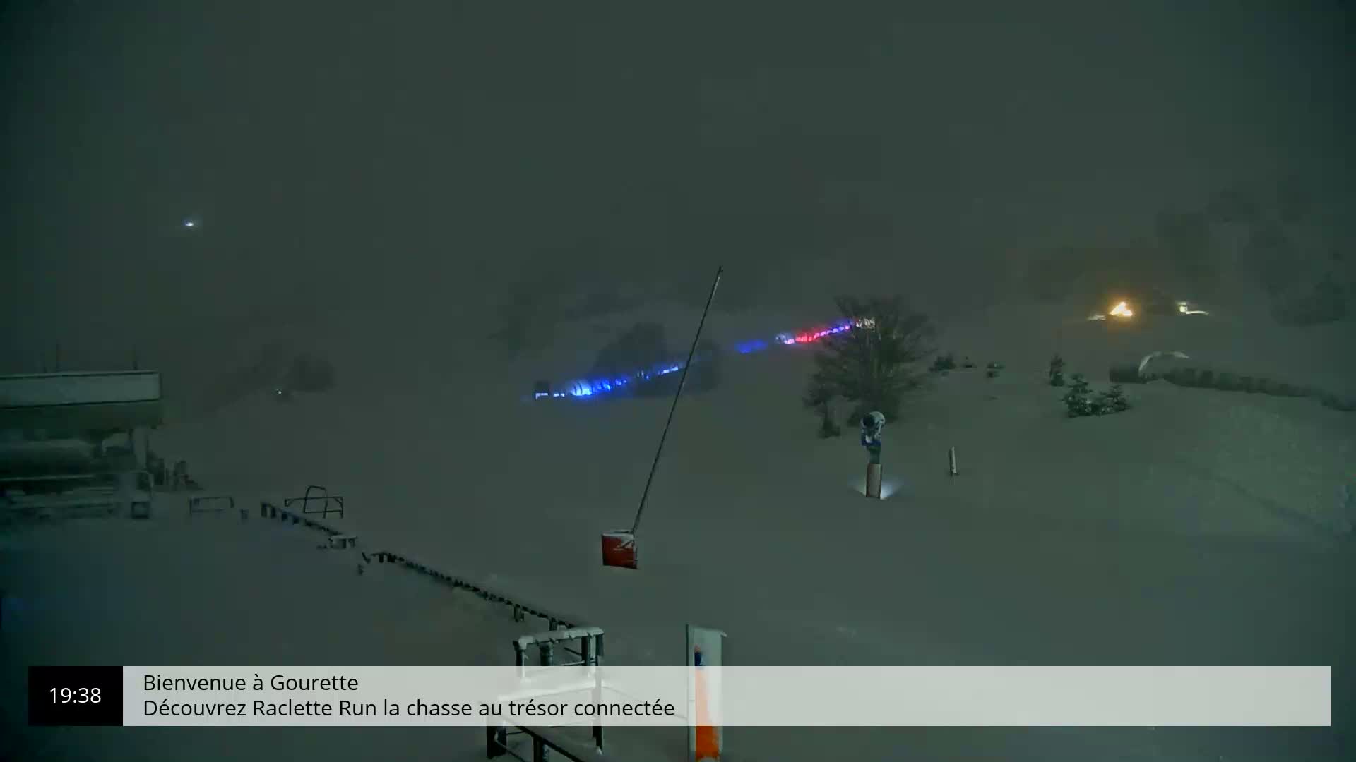 Gourette, 1100 m Espace Bezou Ski Slopes Live Cam - Eaux-Bonnes,  Pyrenees-Atlantiques, Nouvelle-Aquitaine, France 