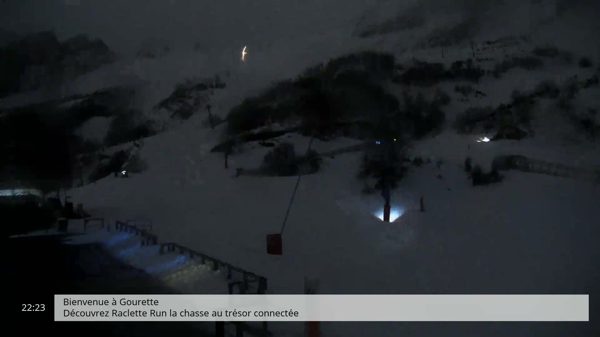 Gourette, 1100 m Espace Bezou Ski Slopes Live Cam - Eaux-Bonnes,  Pyrenees-Atlantiques, Nouvelle-Aquitaine, France 