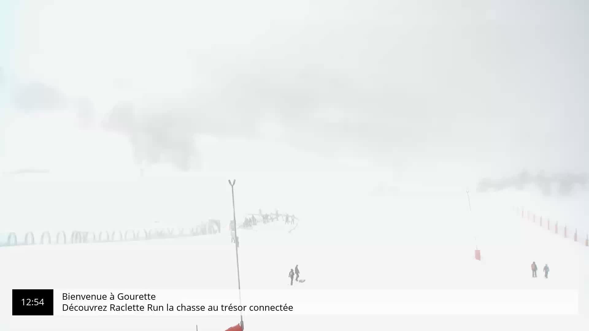 Gourette, 1100 m Espace Bezou Ski Slopes Live Cam - Eaux-Bonnes,  Pyrenees-Atlantiques, Nouvelle-Aquitaine, France 