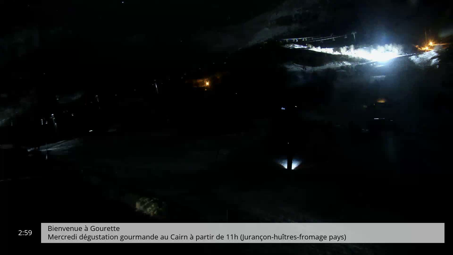 Gourette, 1100 m Espace Bezou Ski Slopes Live Cam - Eaux-Bonnes,  Pyrenees-Atlantiques, Nouvelle-Aquitaine, France 