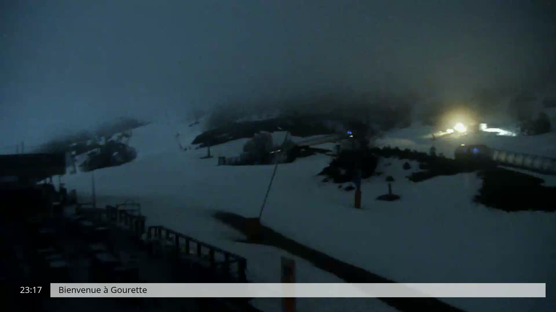 Gourette, 1100 m Espace Bezou Ski Slopes Live Cam - Eaux-Bonnes,  Pyrenees-Atlantiques, Nouvelle-Aquitaine, France 